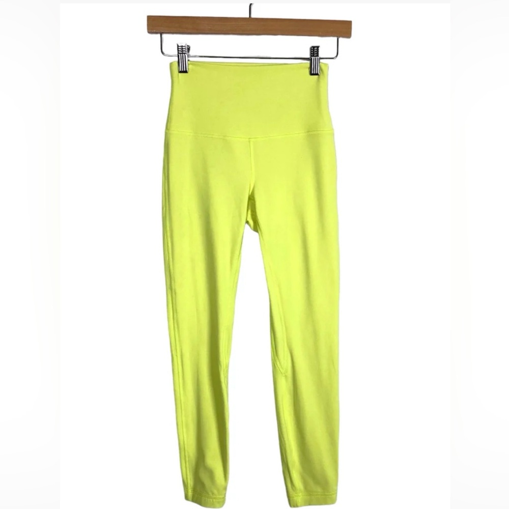 Lululemon Athletica Neon Yellow Leggings - Size 10